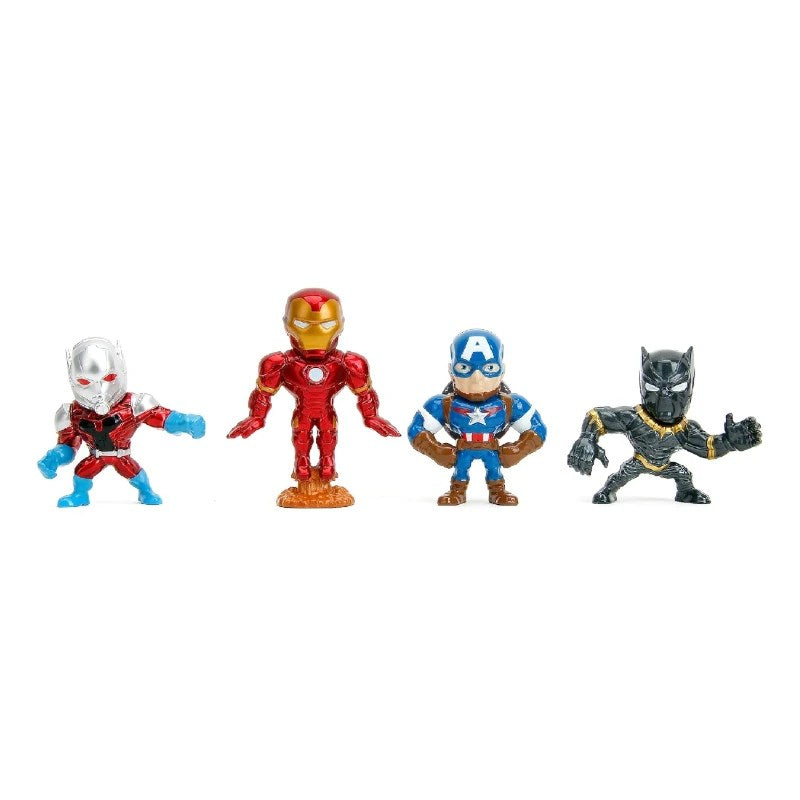 Jada Avengers 4'lü Figür Seti Iron Man, C. America, B. Panther, AntMan