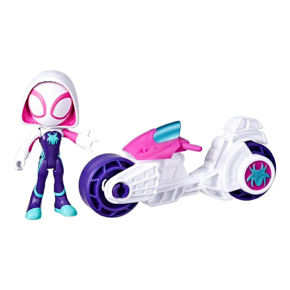 Spidey And His Amazing Friends Motosiklet ve Figür Ghost-Spider