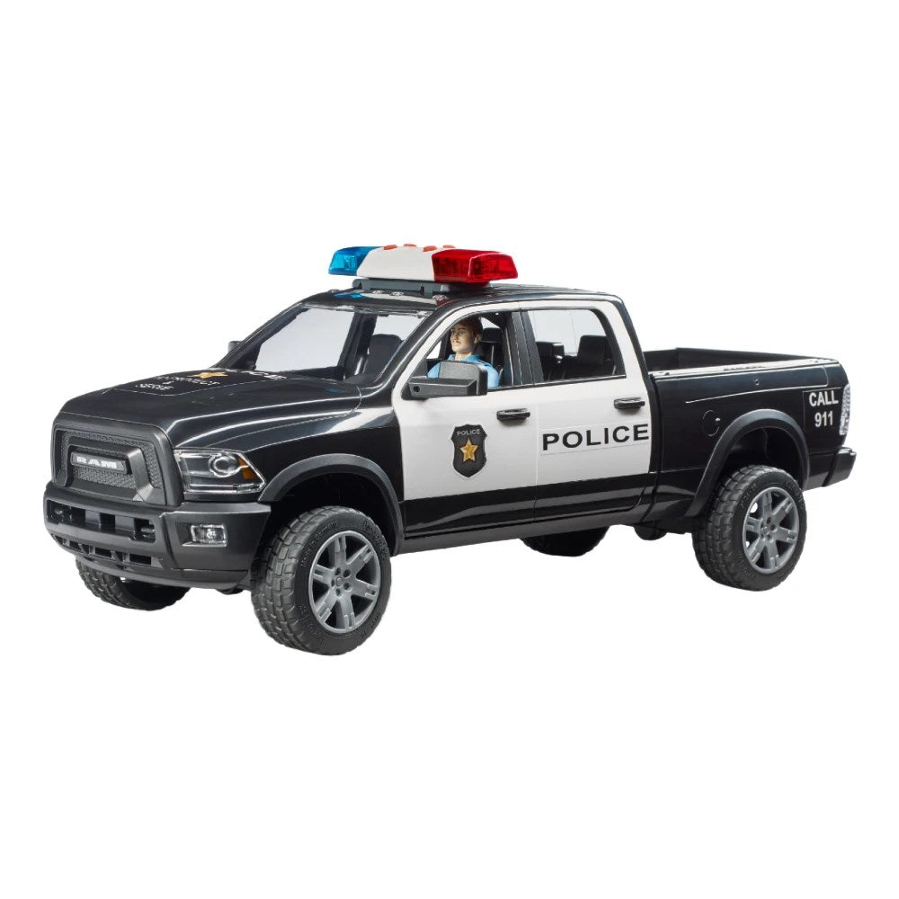 Bruder Sesli Işıklı Ram 2500 Polis Aracı ve Memur BR02505