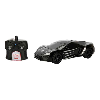 Jada 1:16 RC Marvel Avengers Black Panther Lykan Hypersport: Turbo Güçlü, USB Şarjlı ve Full Fonksiyonlu Lisanslı Süper Kahraman Arabası
