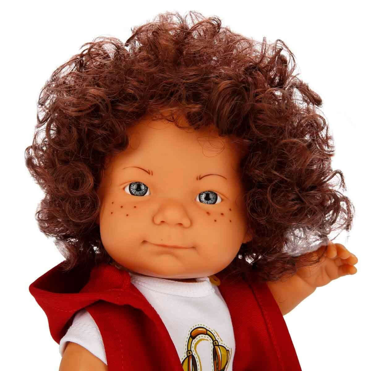 Dollz n More Curly Bebek 35 Cm Kulaklık Tişörtlü