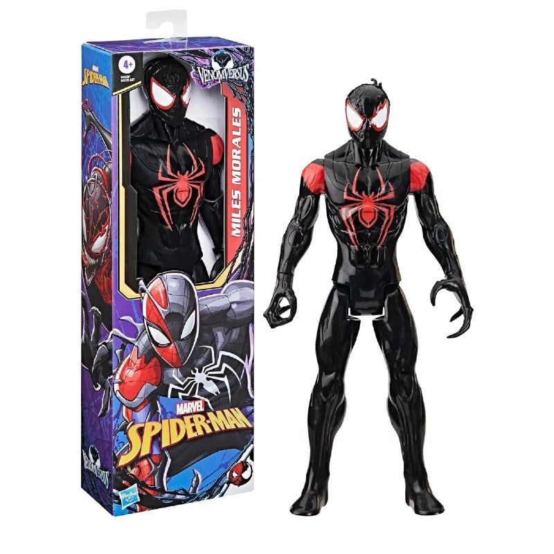 Marvel Spider-Man Venom Versus Titan Hero Figür Miles Morales, 30 cm büyük aksiyon figürü.