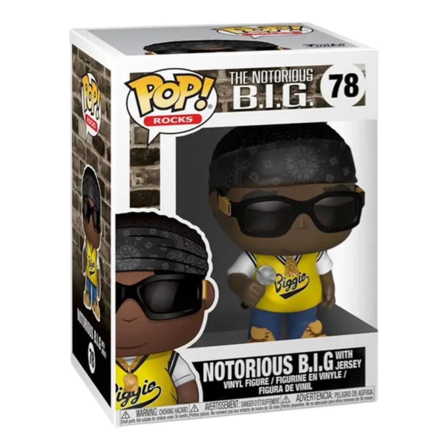 Funko Pop Rocks Notorious B.I.G. With Jersey 78 Vinyl Figür