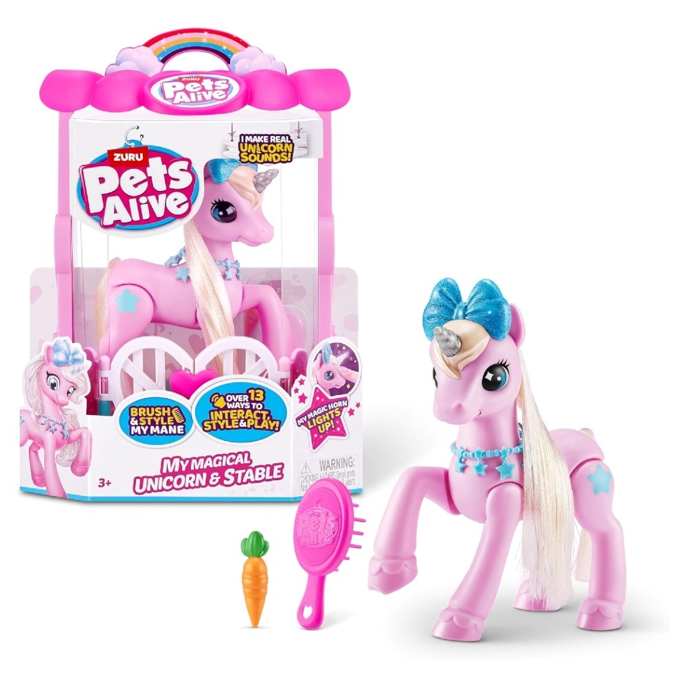 Pets Alive Unicorn Sesli Ve Işıklı Oyun Seti PEL02000