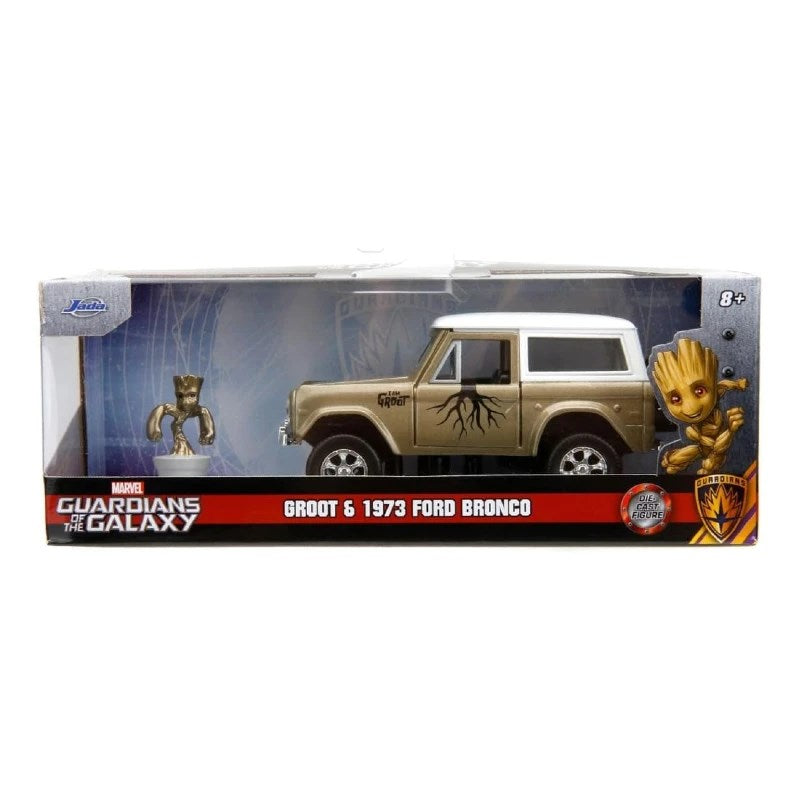 Jada 1:32 Marvel Groot 1973 Ford Bronco Model Aracı ve Figür