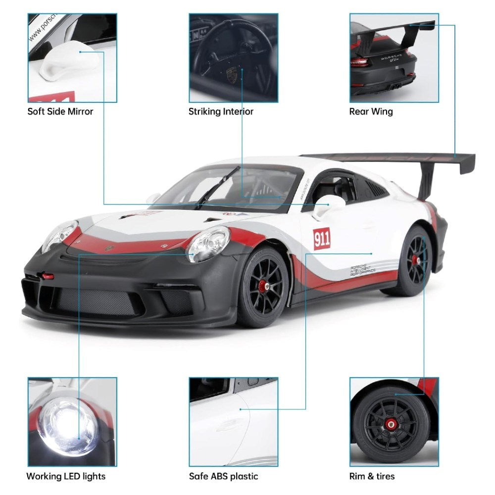 Rastar Porsche 911 GT3 Cup Uzaktan Kumandalı Araba detayları ve özellikleri ile birlikte.