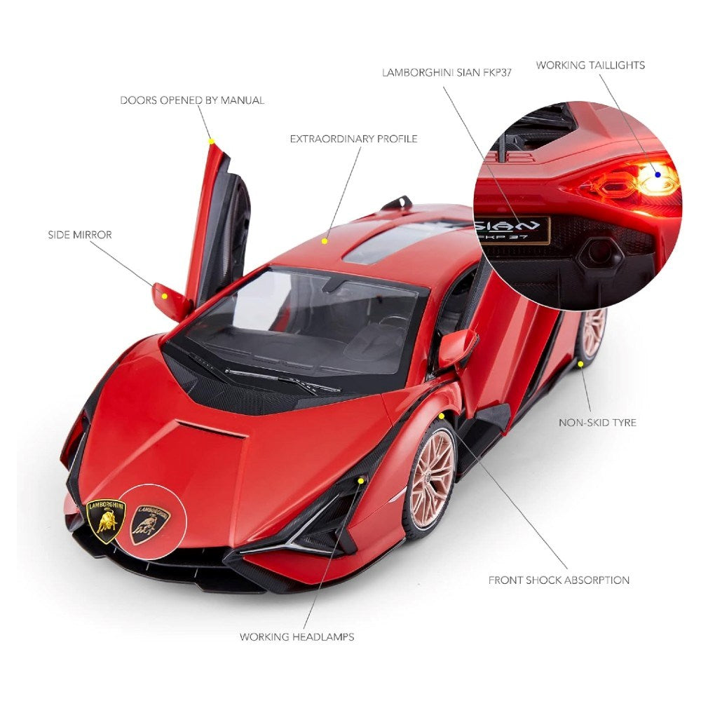 Rastar Lambroghini Sian FKP37 Uzaktan Kumandalı Araba Kırmızı