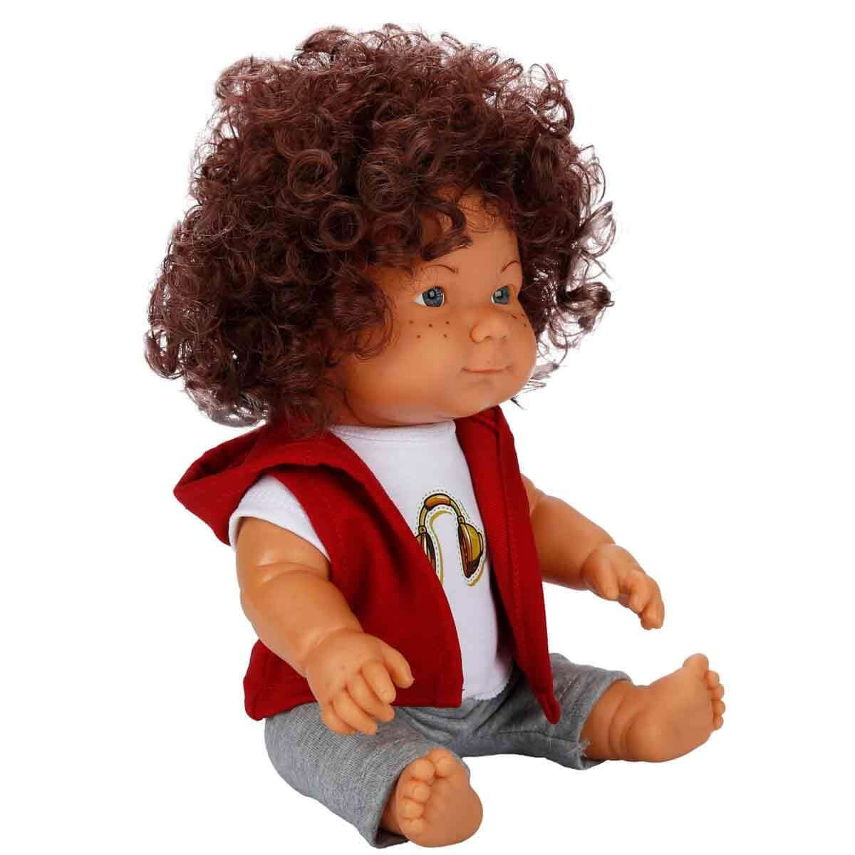 Dollz n More Curly Bebek 35 Cm Kulaklık Tişörtlü