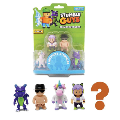 Stumble Guys 5’li Mini Figür Seti S2 Sprinkles 3D figürler, sürpriz karakterle birlikte eğlenceli set.