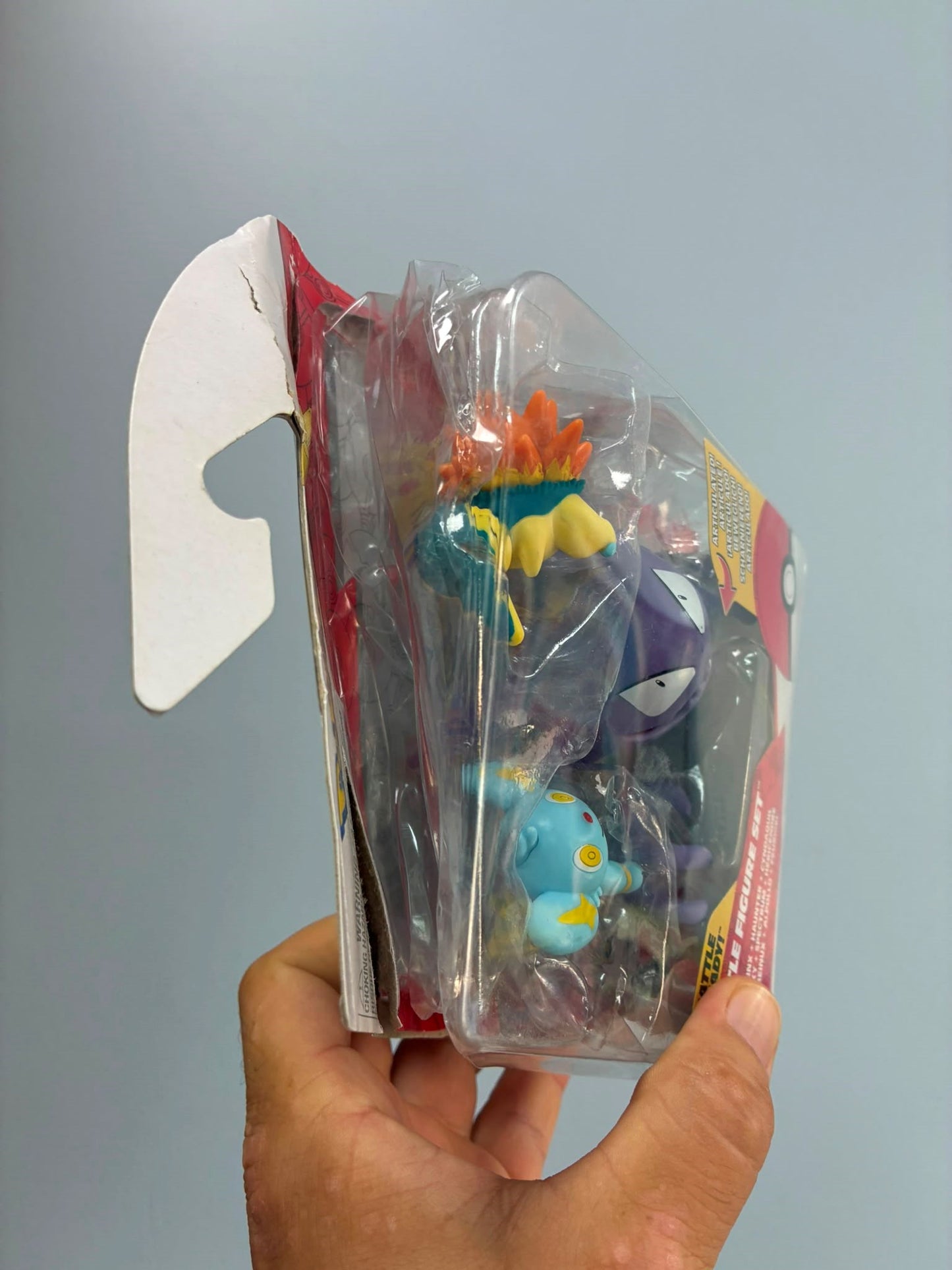 Outlet - Pokémon Battle Figure Set (Shinx, Haunter, Cyndaquil) 3'lü Figür Seti (Hasarlı Ambalaj)