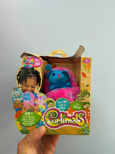 Outlet - Curlimals Etkileşimli Peluş Gıdıklanan Uğur Böceği Lucie CUR07200 (Kutusu Hasarlı)
