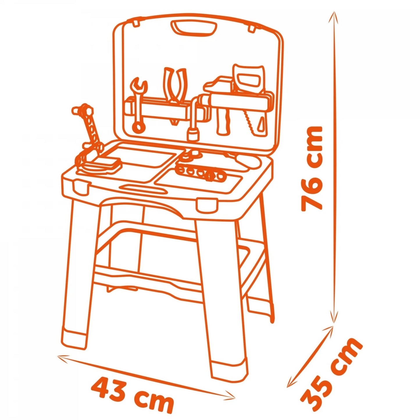 Smoby Black + Decker Bricolo Akıllı Çalışma Tezgahı