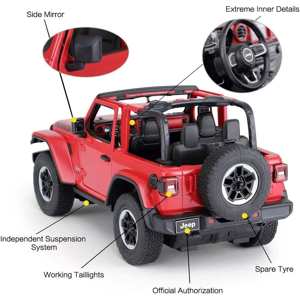 Rastar Jeep Wrangler Rubicon Uzaktan Kumandalı Araba Kırmızı