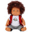 Dollz n More Curly Bebek 35 Cm Kurukafa Tişörtlü