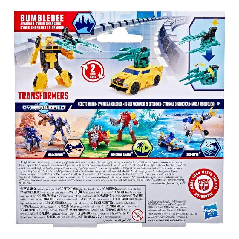 Transformers Cyberworld Armored Cyber Change Bumblebee