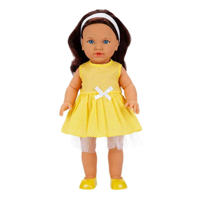 Dollz n More Tina Classic Bebek 45 Cm Mor Elbiseli