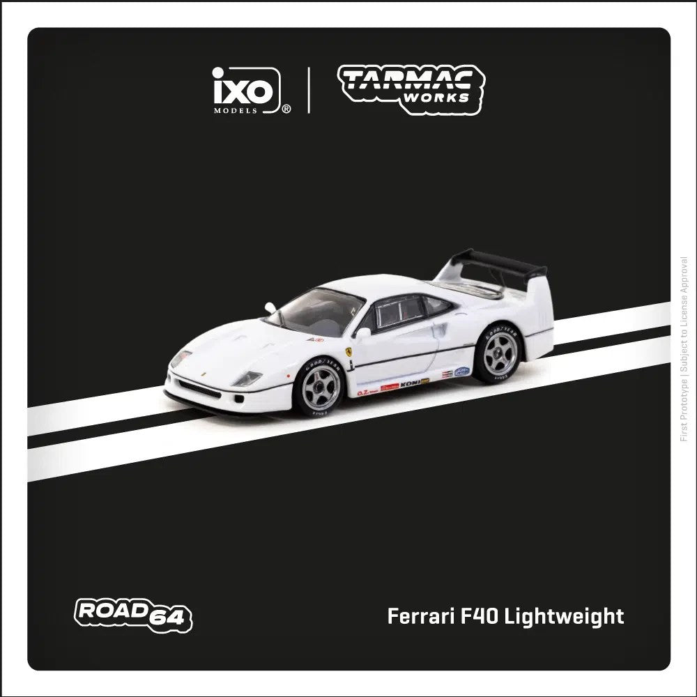 Tarmac 1:64 Ferrari F40 White 