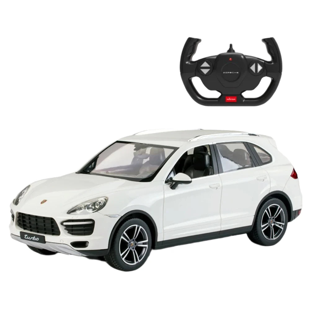 Rastar Porsche Cayenne Turbo Uzaktan Kumandalı Araba ve uzaktan kumanda resmi.