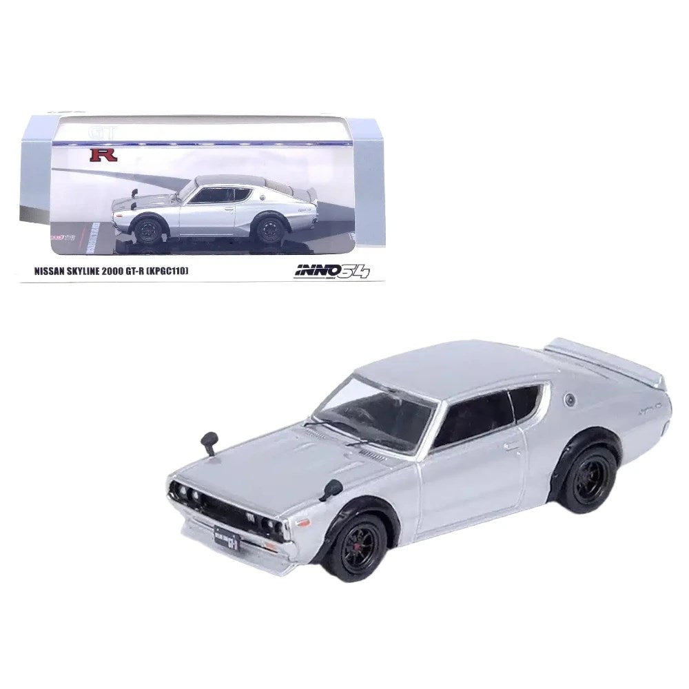 Inno Nissan Skyline 2000 GT-R Silver IN64-KPGC110-SIL