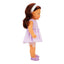 Dollz n More Tina Classic Bebek 45 Cm Mor Elbiseli