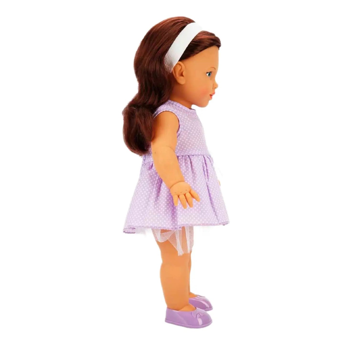 Dollz n More Tina Classic Bebek 45 Cm Mor Elbiseli