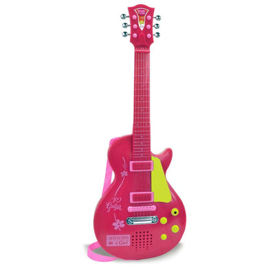 Bontempi Elektronik Çocuk Gitarı Pembe 5 Ritim