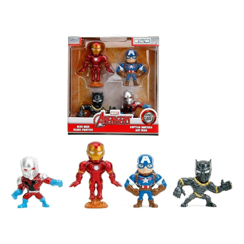 Jada Avengers 4'lü Figür Seti Iron Man, C. America, B. Panther, AntMan