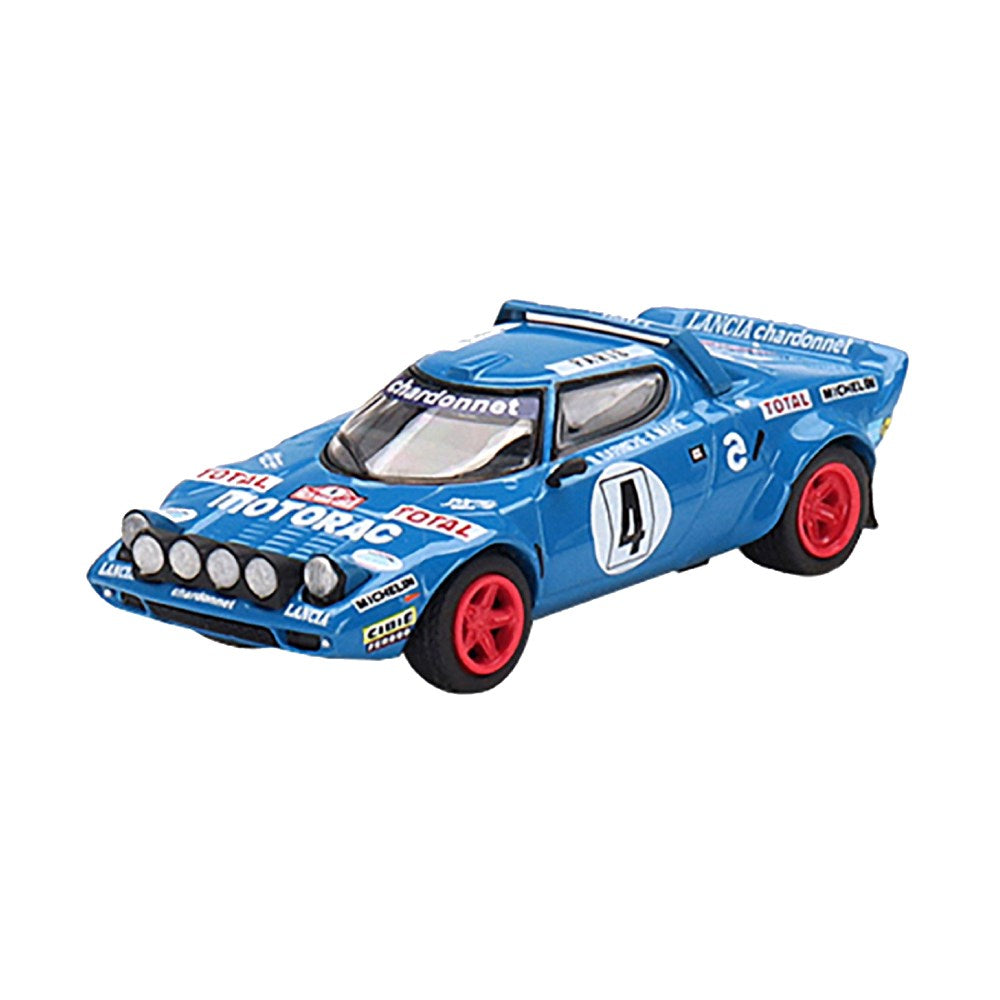 Mini GT 1:64 Lancia Stratos HF 1979 Rally MonteCarlo Winner #4