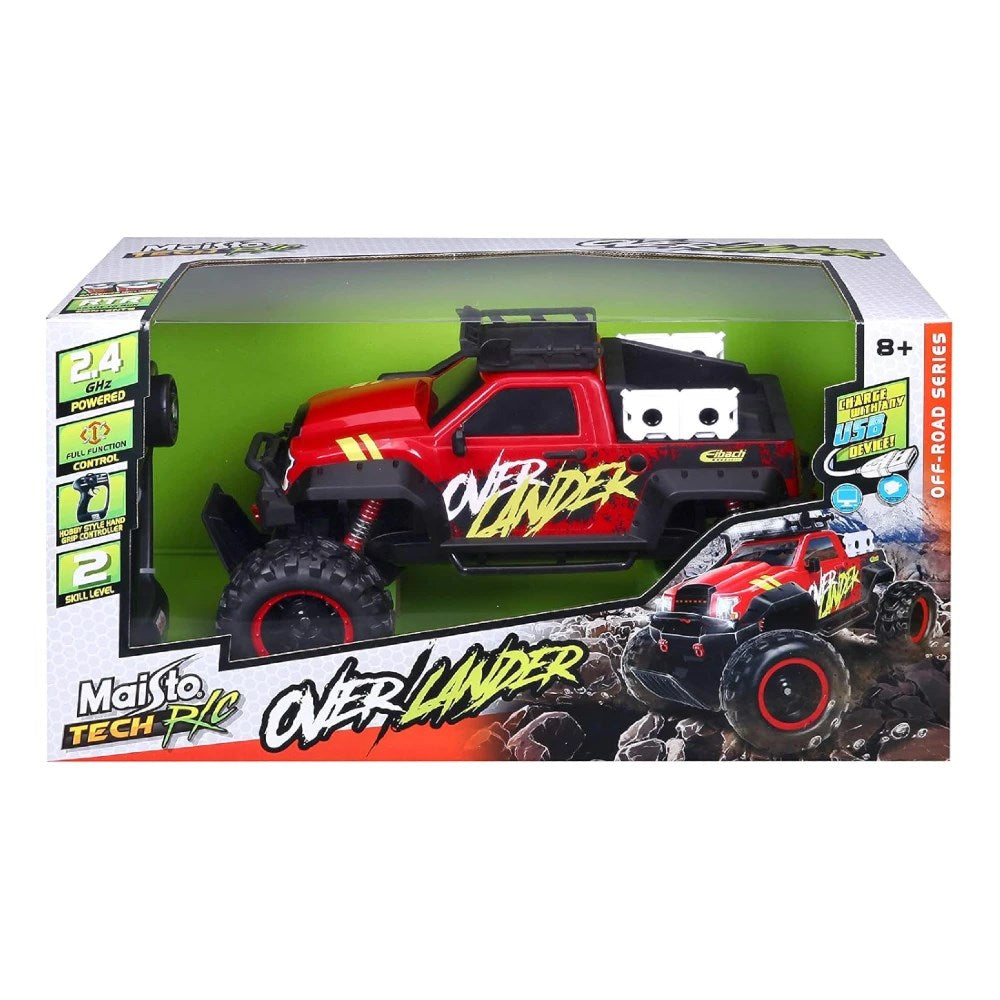 Maisto RC Over Lander Uzaktan Kumandalı Off-Road Araba kutusu ve ürün görüntüsü.