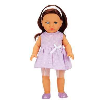 Dollz n More Tina Classic Bebek 45 Cm Mor Elbiseli