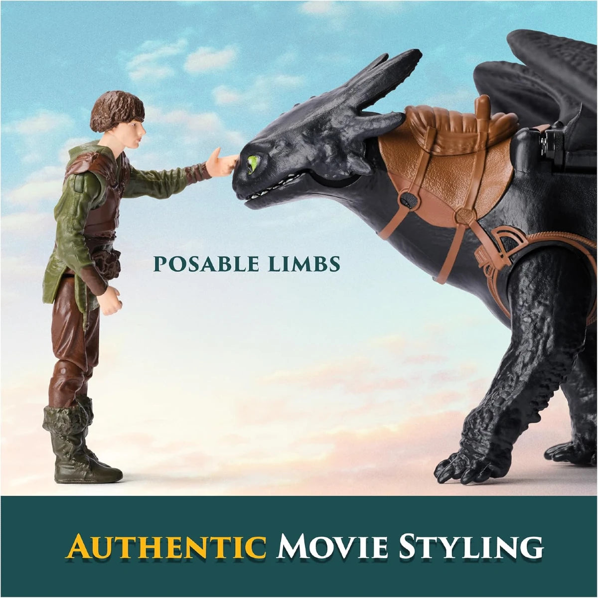 Ejderhanı Nasıl Eğitirsin Aksiyon Figür Seti Toothless ve Hiccup