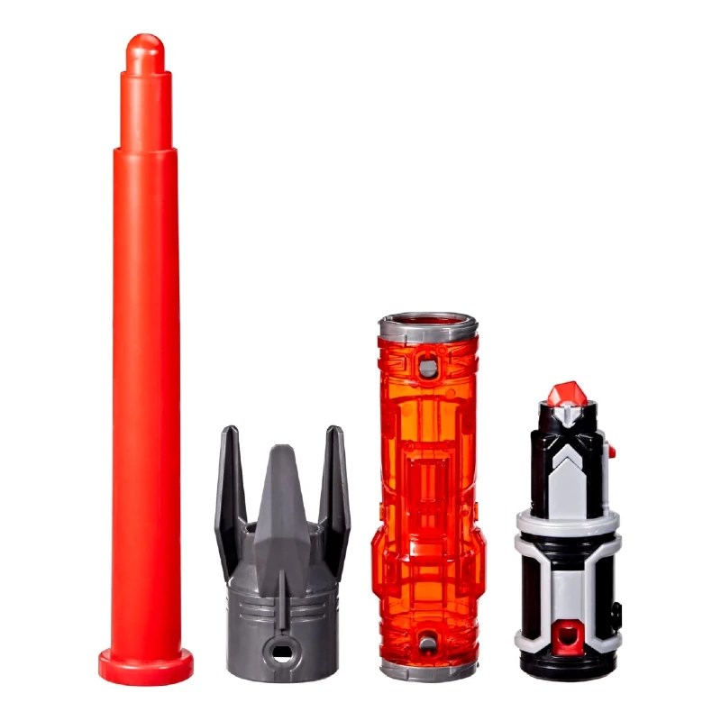 Star Wars Power The Force Işın Kılıcı Darth Maul parçaları, dört farklı parçadan oluşan kılıç aksesuarları.