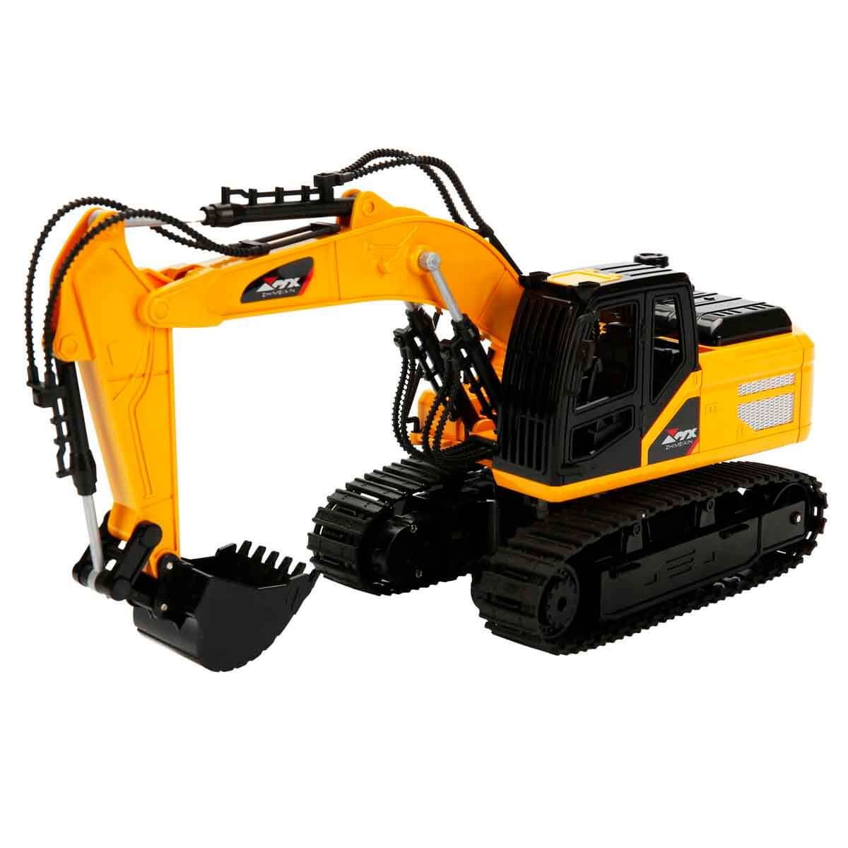 Mx 1:18 Işıklı USB Şarjlı Uzaktan Kumandalı 5 Kanal Ekskavatör