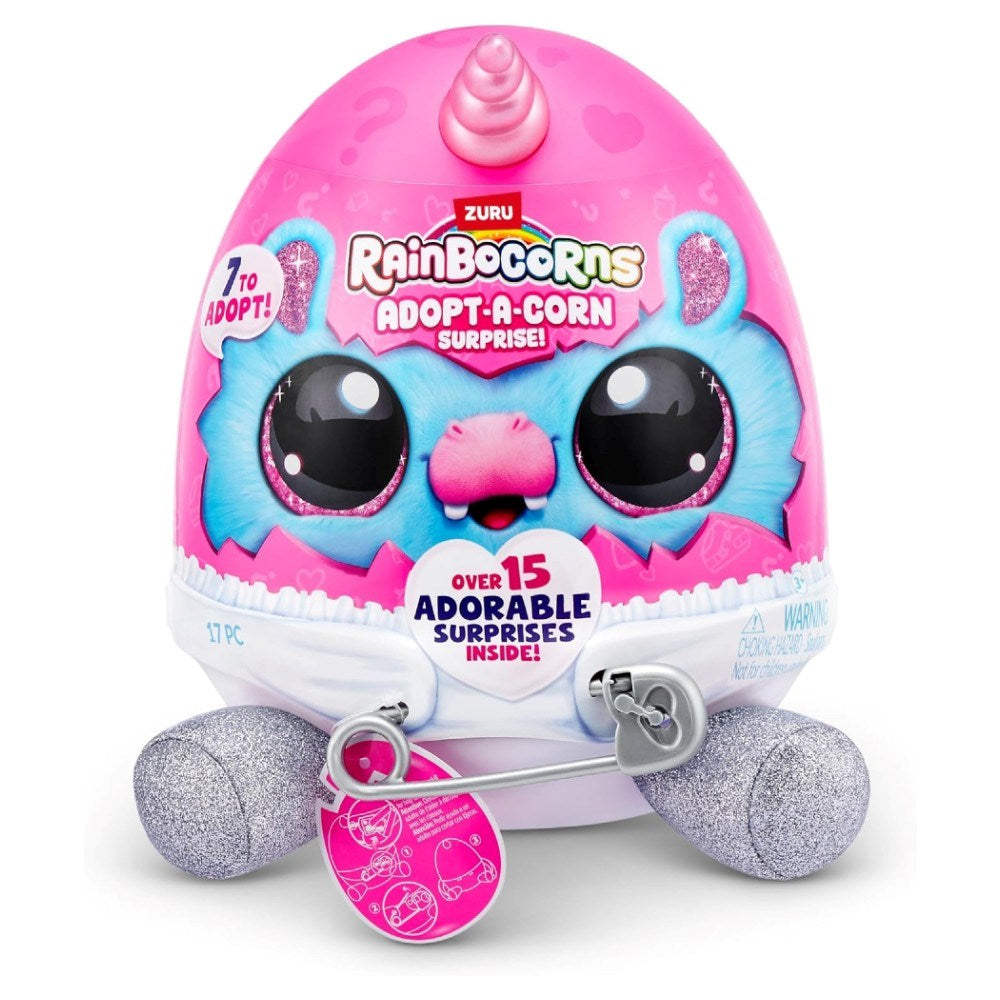 Rainbocorns Adaptacorn Sevimli Sürpriz Yavru Rosie | 3 Yaş ve Üzeri Kız Çocukları İçin 15+ Sürprizli Peluş Yumurta Seti