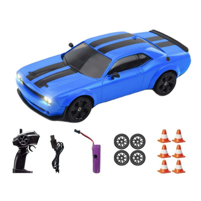 Hstar Uzaktan Kumandalı Işıklı Drift Arabası Challenger Mavi