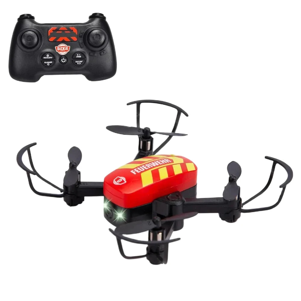 Dickie RC Fire Drone Uzaktan Kumandalı İtfaiye Drone kontrolör ve uçak tasarımı ile.