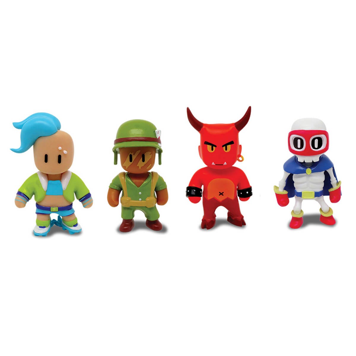 Stumble Guys 5’li Mini Figür Seti S2 Red Demon, 4 farklı karakter figürü ile eğlenceli koleksiyon.