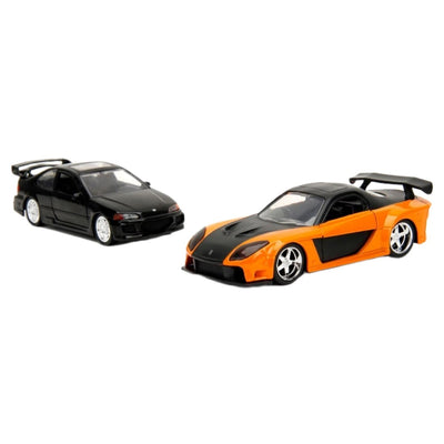 Jada Fast & Furious 2'li Araç Lancer Hans's RX-7 & 93 Civic