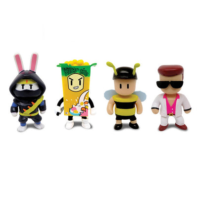Stumble Guys 5’li Mini Figür Seti S2 Furiken dördü bir arada eğlenceli figürler.