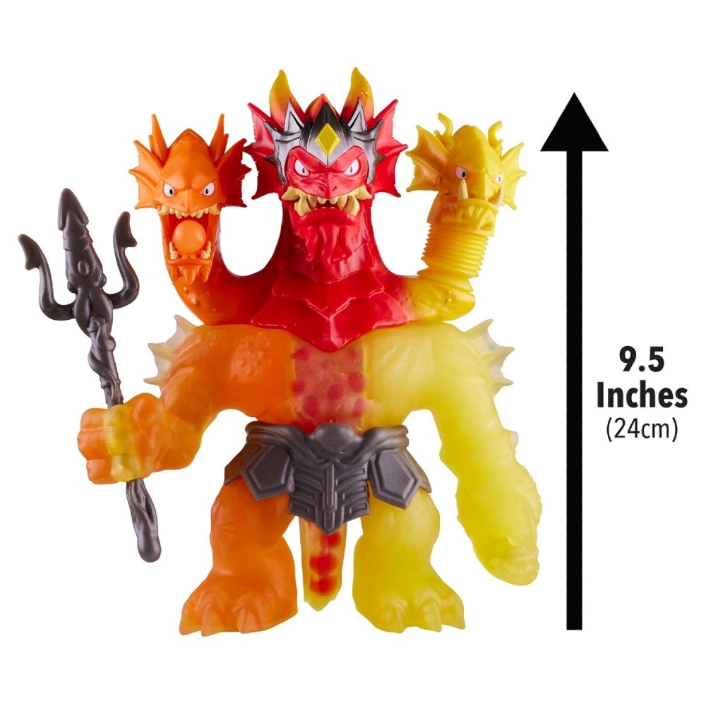 Goojitzu Stretch Strikers King Hydra Figürü GJT56000 | 3 Başlı Işıklı, Sesli ve Top Fırlatmalı Süper Esnek Kahraman 4 Yaş ve Üzeri Çocuklar İçin