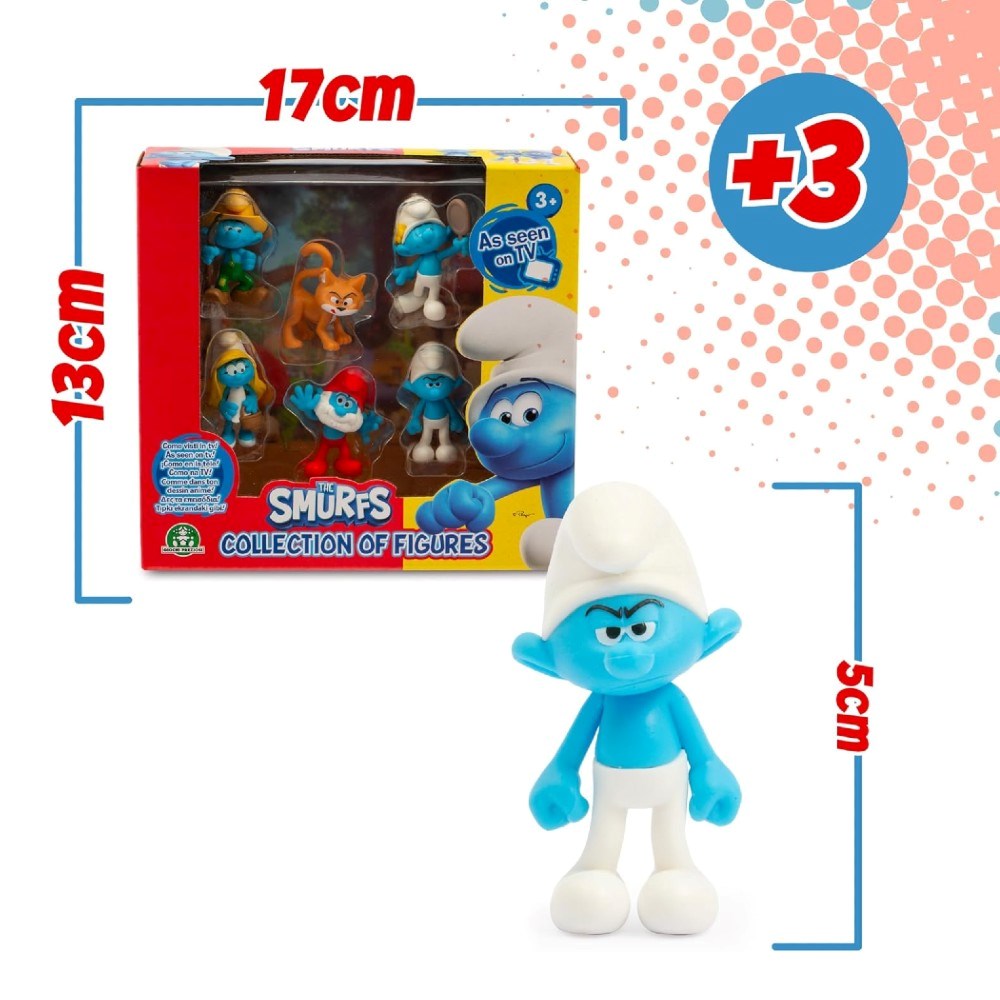 Şirinler 6'lı Figür Seti Şirin Baba