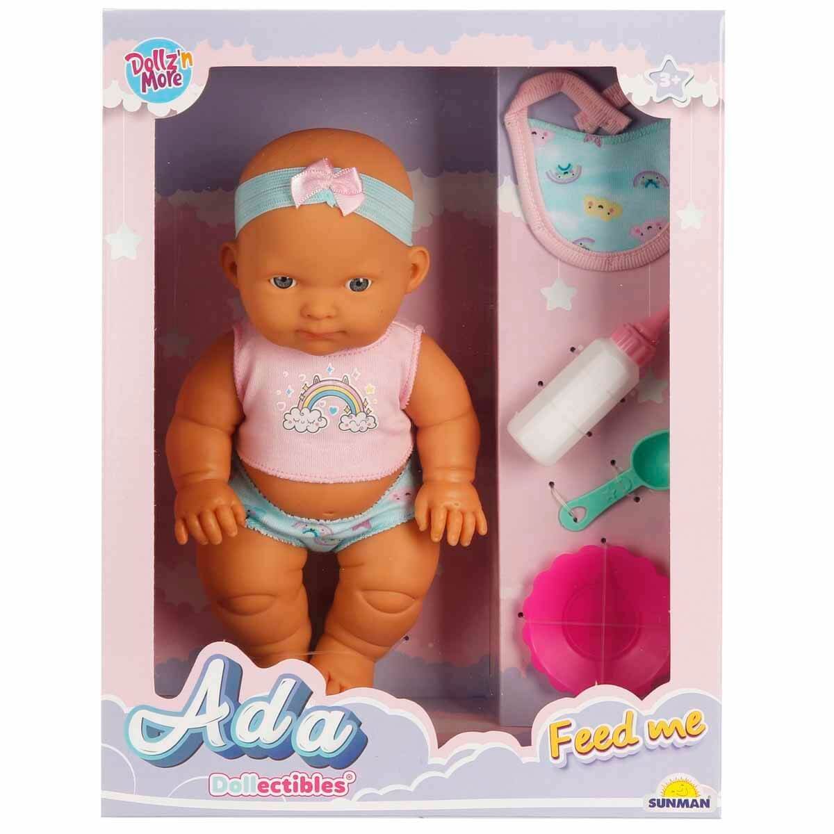 Dollz n More Ada Bebek Beslenme Seti 23 Cm Pembe
