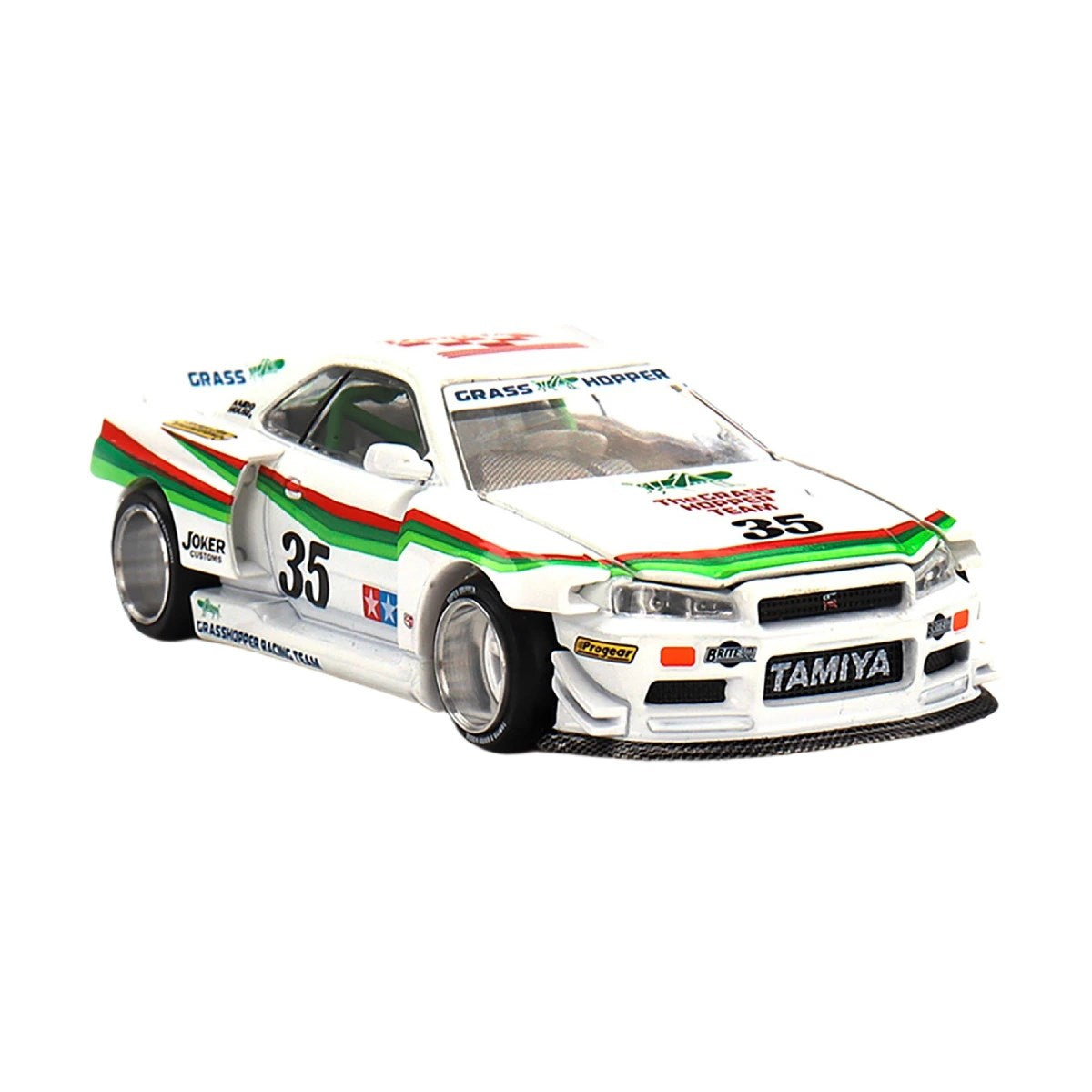 Mini GT Kaido House Nissan Skyline GT R R34 The Grasshopper
