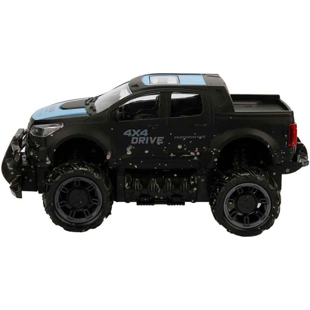 Crazon 4x4 Crazy Off-Road Uzaktan Kumandalı Araba Siyah Mavi yan görünüm