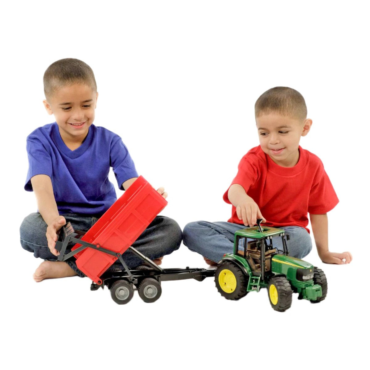 Bruder John Deere 6920 Traktör ve Kırmızı Römork BR02057