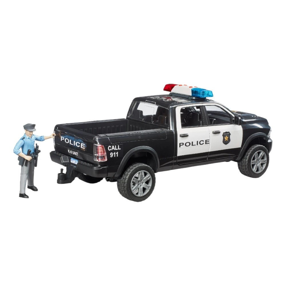 Bruder Sesli Işıklı Ram 2500 Polis Aracı ve Memur BR02505