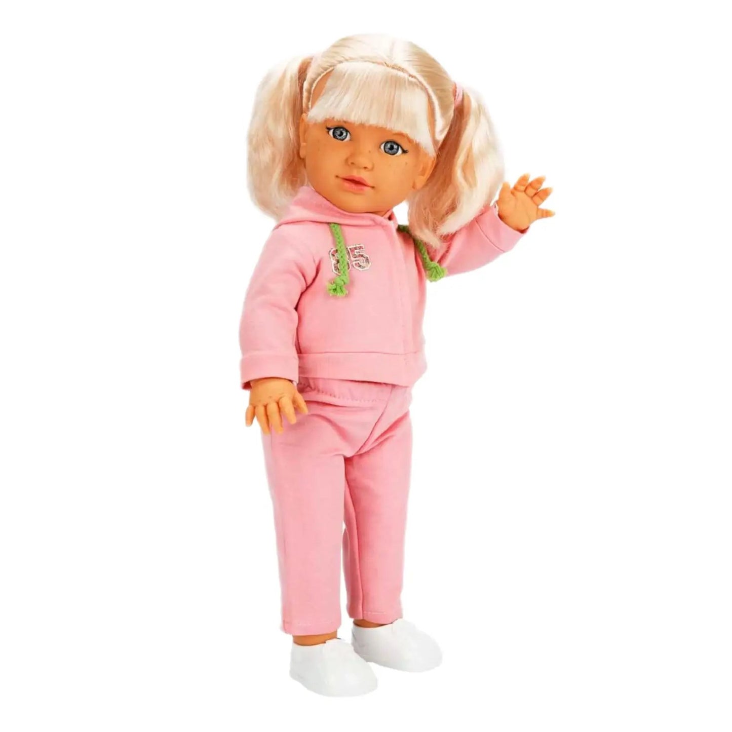 Dollz n More Tina Sporty Bebek 45 Cm Açık Pembe Eşofmanlı