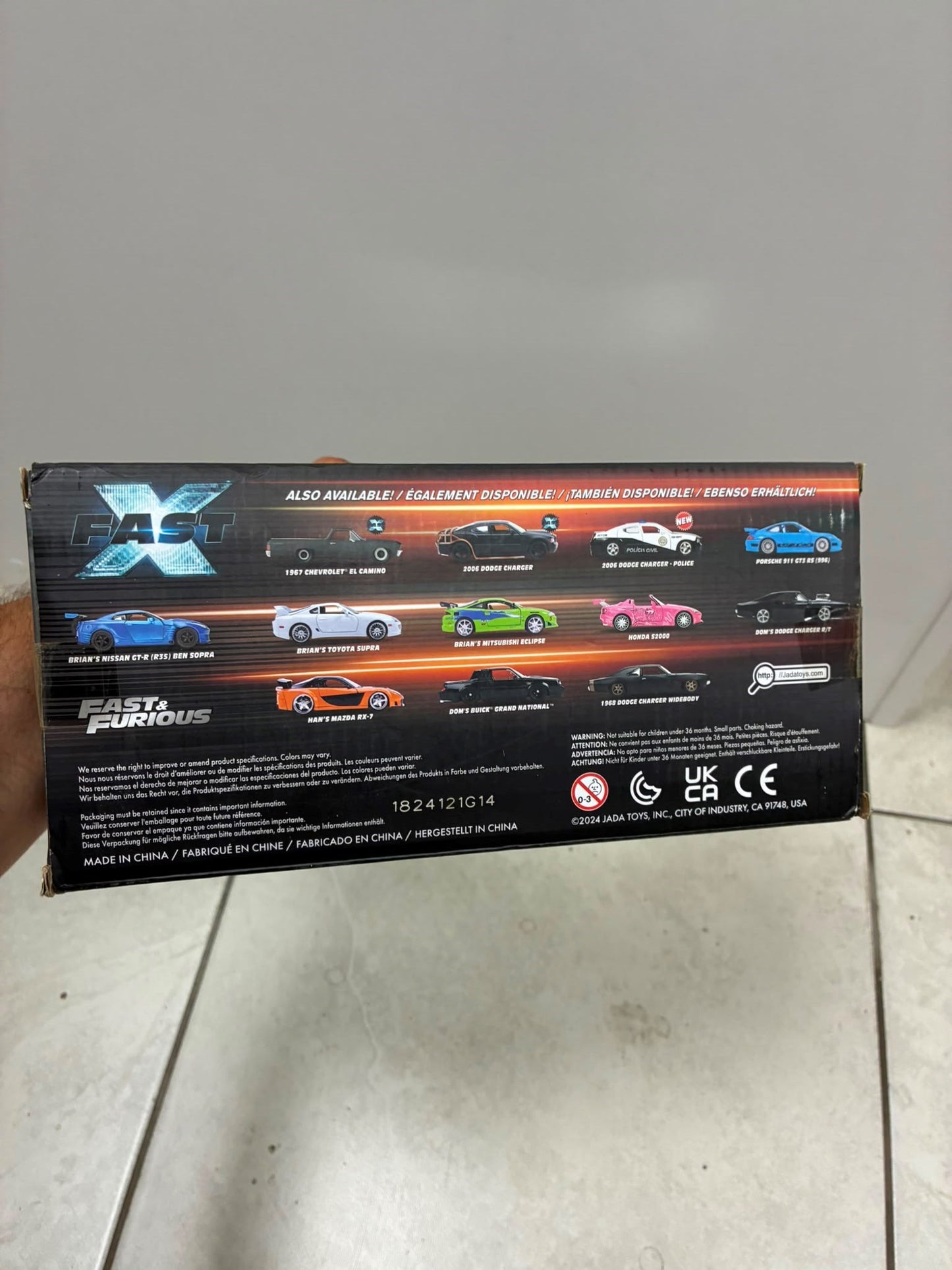 Outlet - Jada 1:24 Fast X 2023 Nissan Z Die-Cast Model Araç (Kutusu Hasarlı)