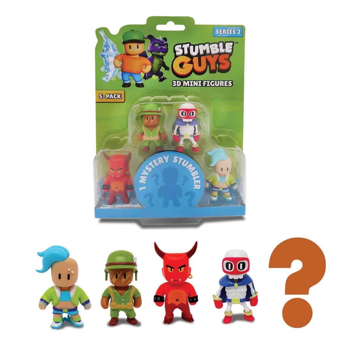Stumble Guys 5’li Mini Figür Seti S2 Red Demon içerikli renkli figür seti, komik karakterler ve gizemli figür.