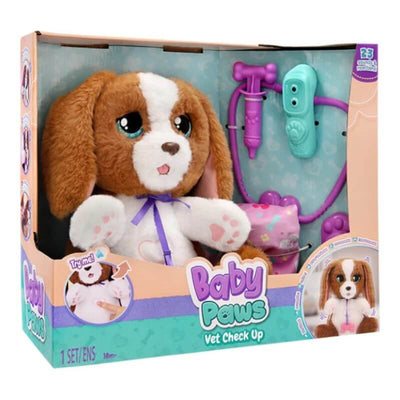 Baby Paws Sesli 25 Cm Pelüş Veteriner Seti